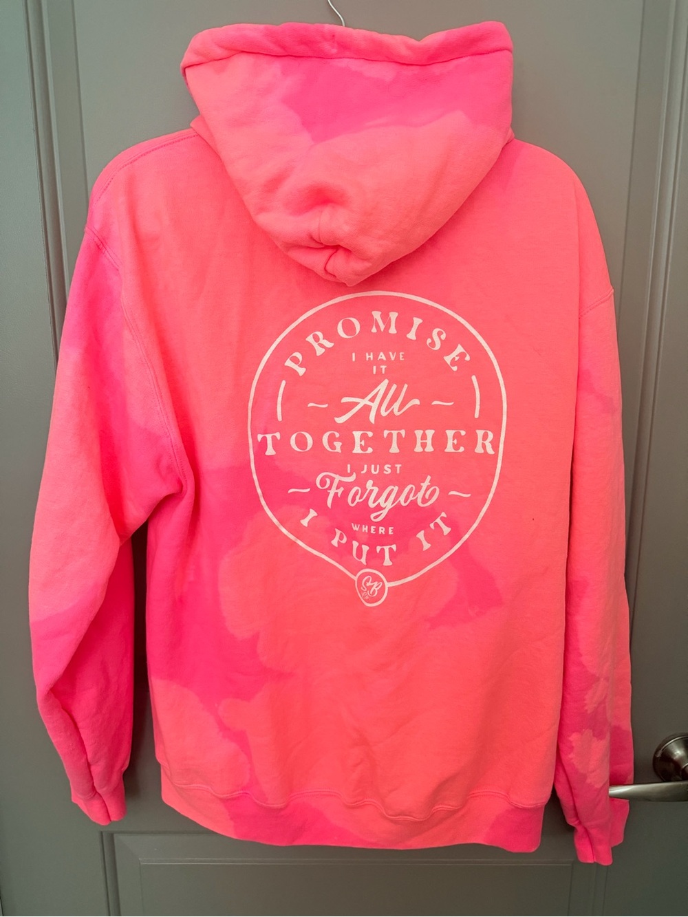Southern Bliss Co Have It All Together Pink Zip Hoodie size Large NWOT